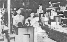 Charlie and Luella Koon in their store 1948