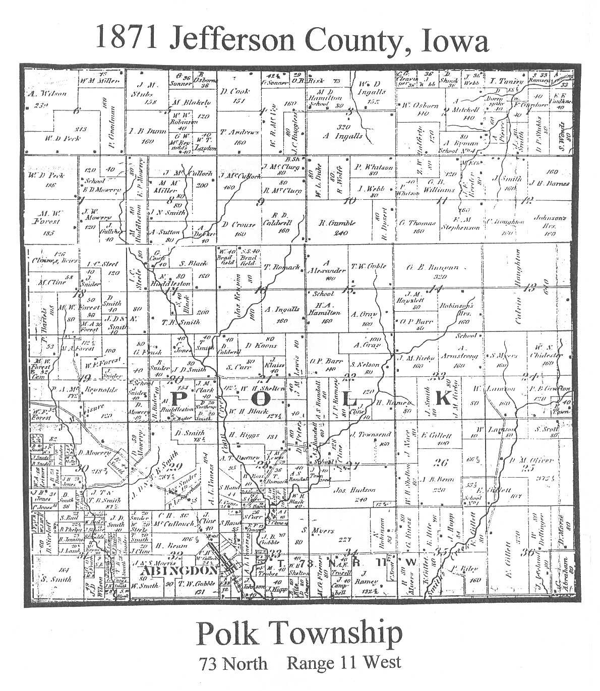 Jefferson County Iowa Map - Oconto County Plat Map