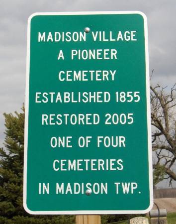 Madison Village Cemetery, Jones County, Iowa