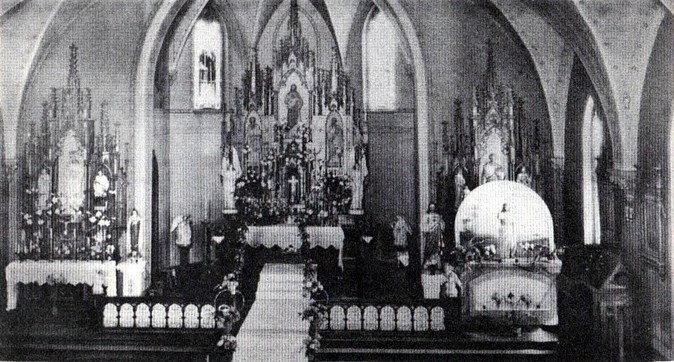 Church Decorations for First Communion 1930