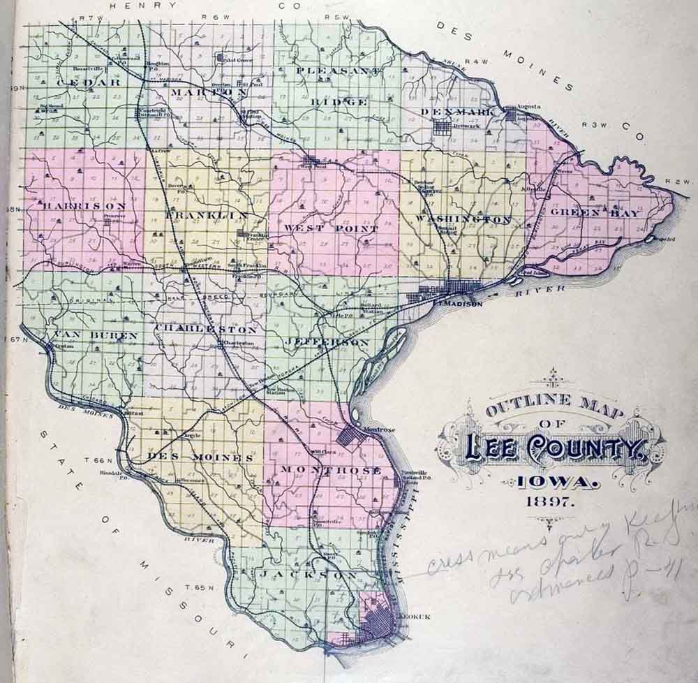 Lee County IAGenWeb - 1897 Plat and City Maps