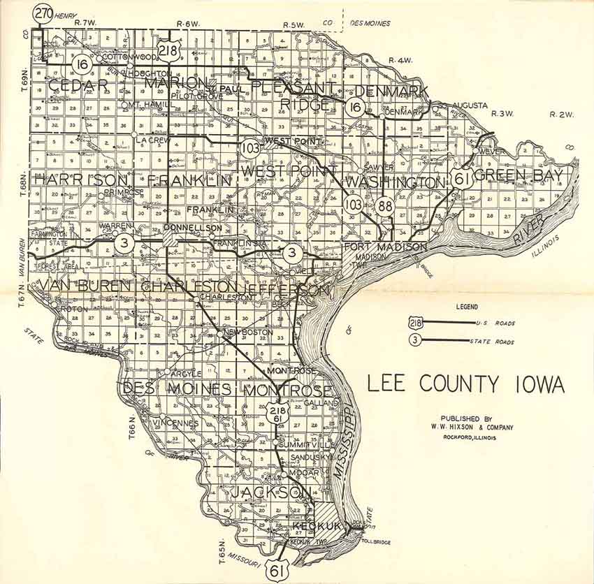 Lee County IAGenWeb - 1930 Plat Maps by Township