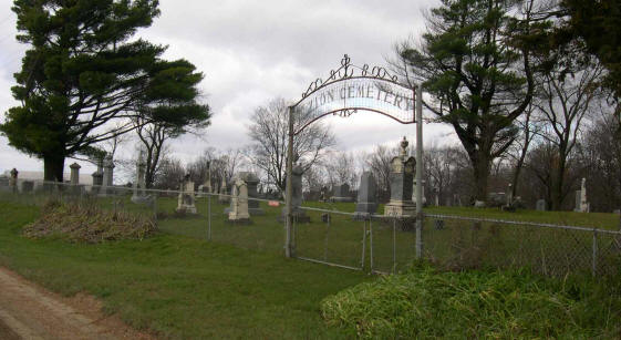 Photo of Mt. Zion Cemetery in Linn Twp.