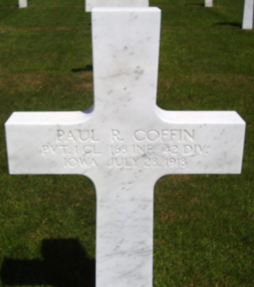paul coffin's grave marker