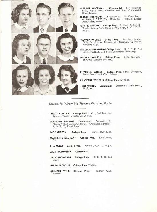 1944 Crimson and Blue Yearbook