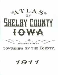 1911 Shelby County Atlas Cover Page