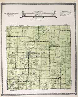 1921 Shelby Co. Cass Twp. Map