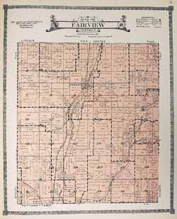 1921 Shelby Co. Fairview Twp. Map