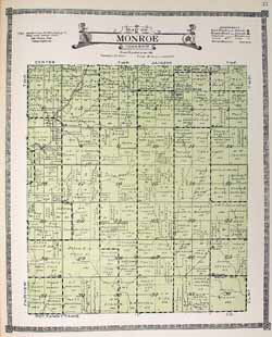 1921 Shelby Co. Monroe Twp. Map