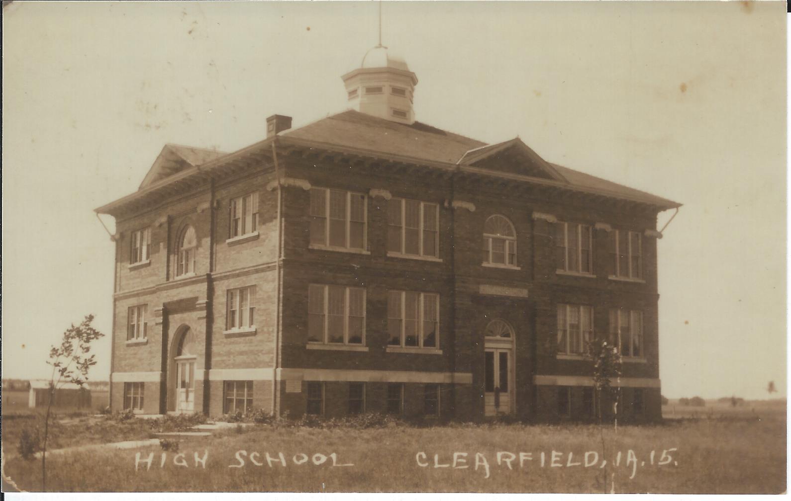 taylor-county-iowa-clearfield-high-school-building