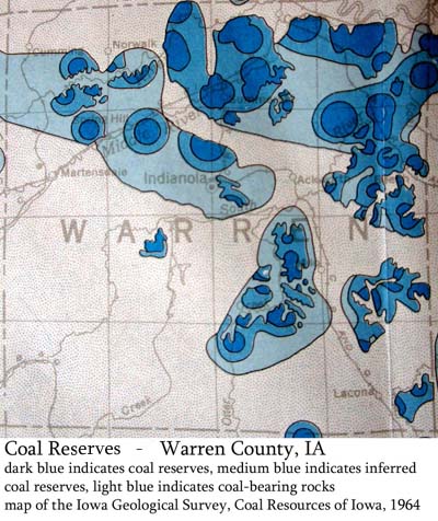 Coal reserves in Warren County