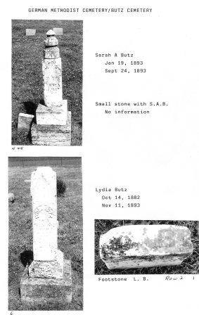 Page 3 German Methodist cemetery book by Janice Sowers