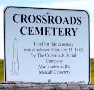 Crossroads aks Metcalf cemetery Photo by Gordon Greif 