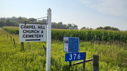 entrance to Chapel Hill Cemetery