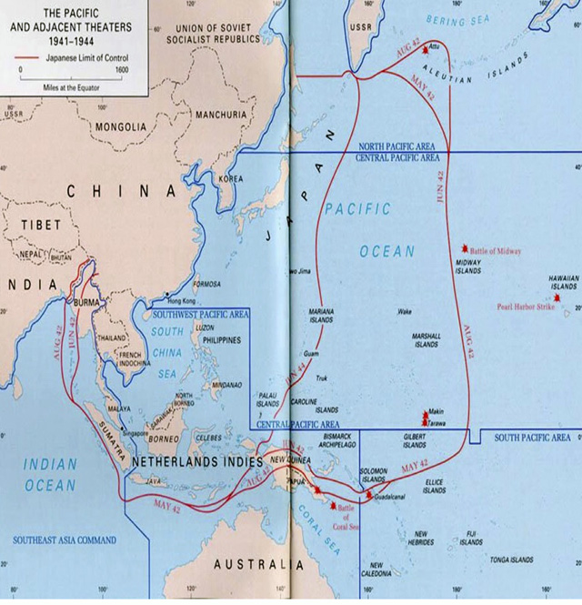 Pacific Theater Map
